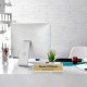 Clear Acrylic Name Plates for Desks, Horizontal Slant Back (5x20cm) Sign Holder for Table Display for Office, Meeting Room & Classroom, Blank (12 Pack)