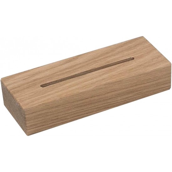 Clear Acrylic Table Stand with Wooden Base, A6 Landscape Format (5 Pack)
