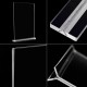 Clear Acrylic Sign Holder (A4), Double-Sided, T-Shape for Tables Hotel Shop, Restaurant, School & Office (6 Pack)