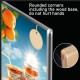 Clear Acrylic Sign Holder, Display Stands Sign, Wood Base, (29.7x21cm), for Restaurant, Hotel & Events (3 Pack)
