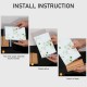 Clear Acrylic Sign Holder, Display Stands Sign, Wood Base, (29.7x21cm), for Restaurant, Hotel & Events (3 Pack)