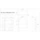 Clear Acrylic 3 Shelf Display Case with Front Door & Security Lock (15.2 x 30 x 40.6 cm)