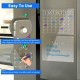 Clear Acrylic Magnetic Dry Erase Board and Calendar for Fridge,(Set of 2),Includes 6 Markers(40x30cm) 