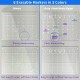 Clear Acrylic Magnetic Dry Erase Board and Calendar for Fridge,(Set of 2),Includes 6 Markers(40x30cm) 