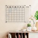 Clear Acrylic Dry Erase Calendar for Wall (58x40cm), White Board Calendar, Suitable for Home & Office