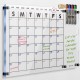 Clear Acrylic Dry Erase Calendar for Wall (58x40cm), White Board Calendar, Suitable for Home & Office